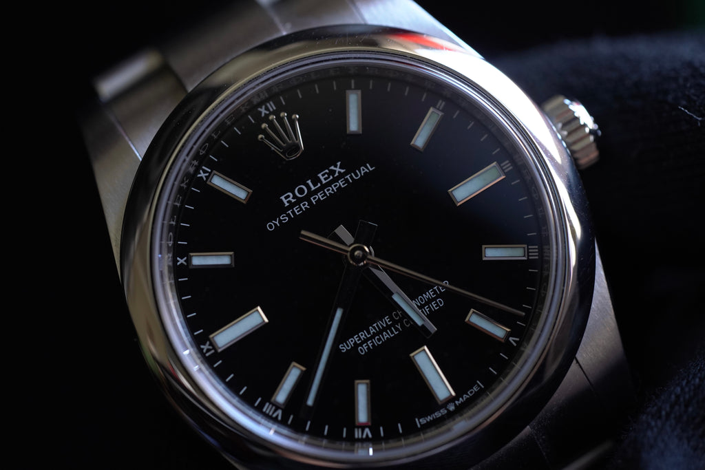 Rolex Oyster Perpetual 34mm Black Dial [Ref 124200]