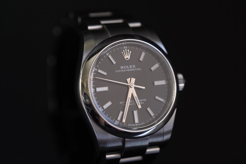 Rolex Oyster Perpetual 34mm Black Dial [Ref 124200]